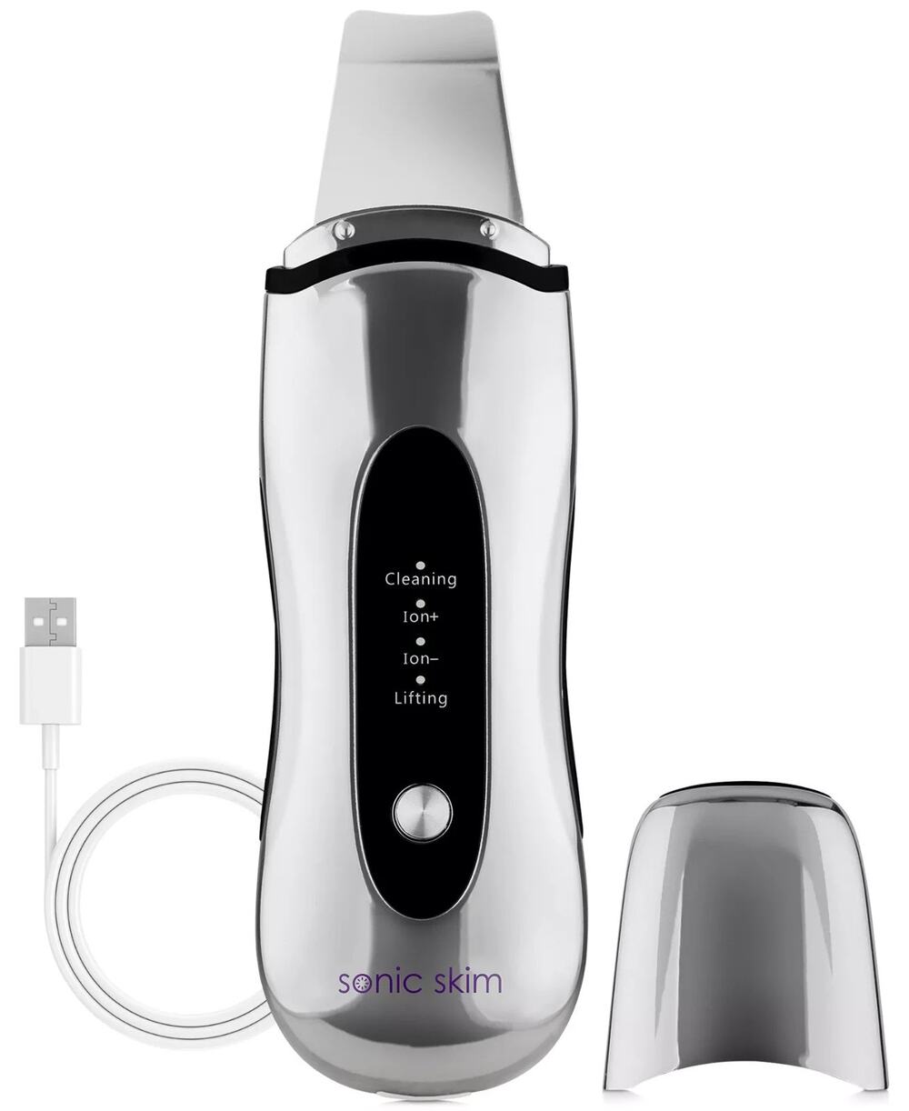 Michael Todd Beauty Sonic Skim 4-in-1 Ultrasonic Skin Spatula - Chrome, MSRP:99$